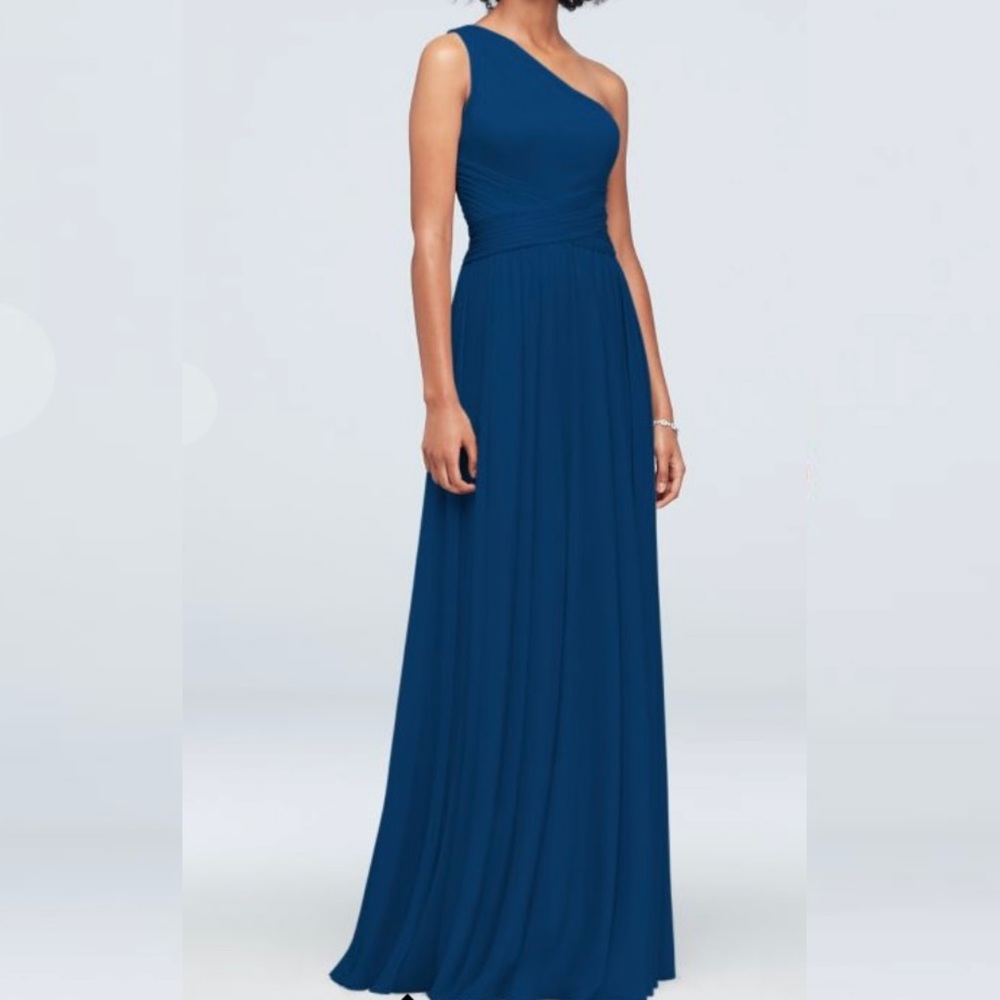 One-Shoulder Mesh Dress